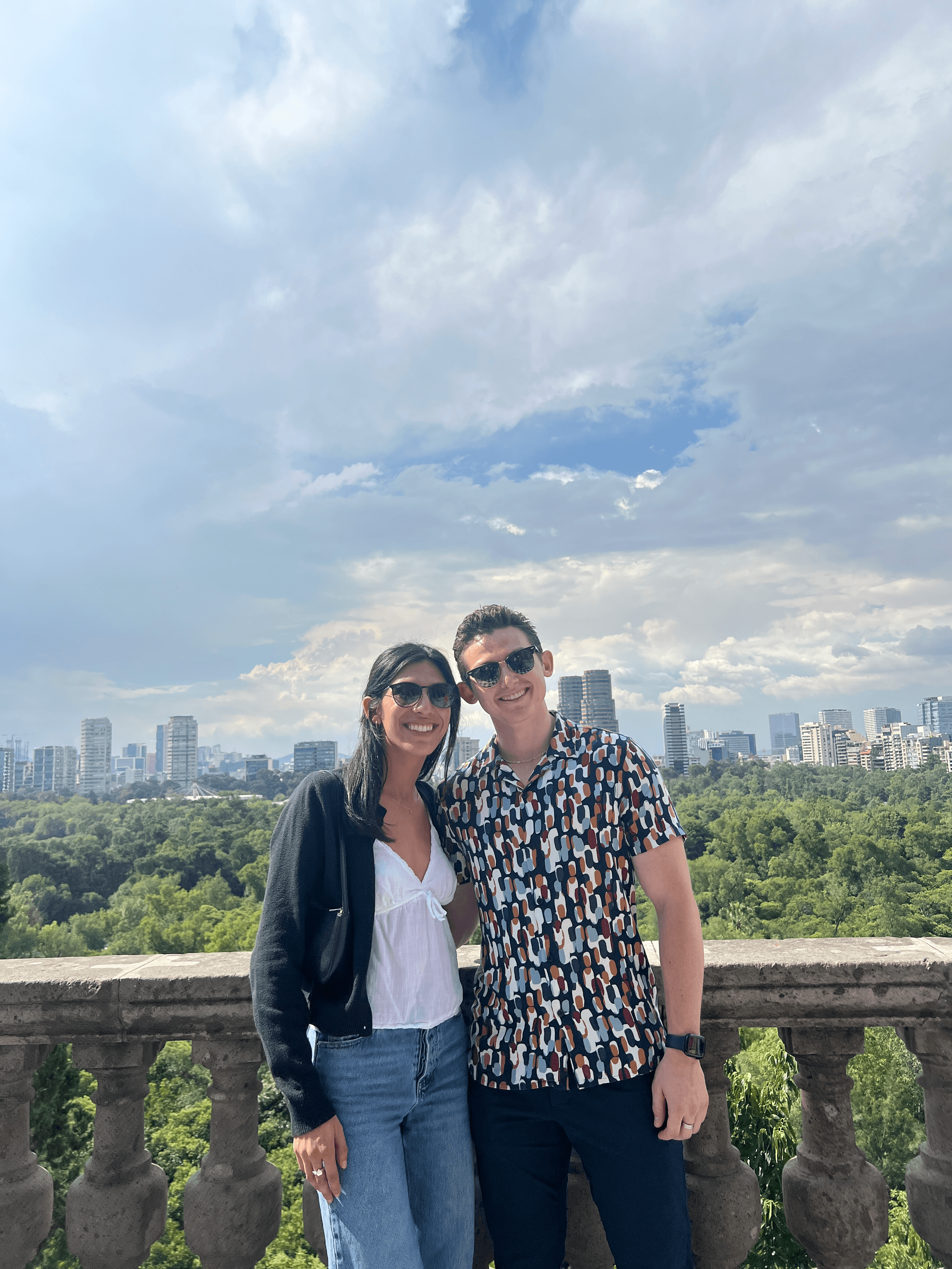 Sofia and Riley overlooking Mexico City for the 5–7 day itinerary